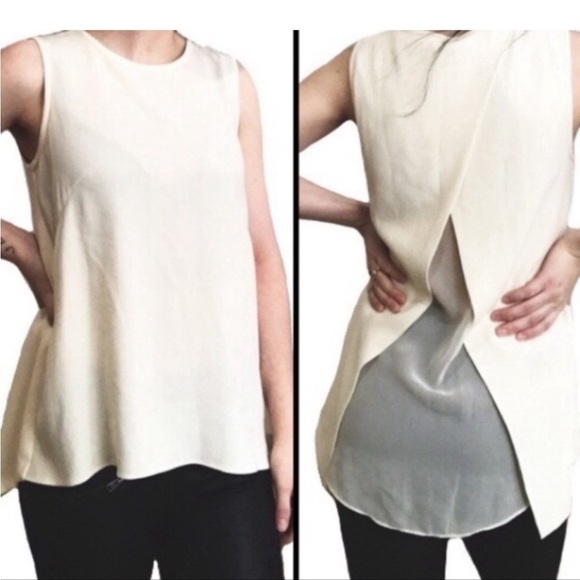 Rag & Bone Cream Open Back Sleeveless
Blouse Small - Picture 1 of 4